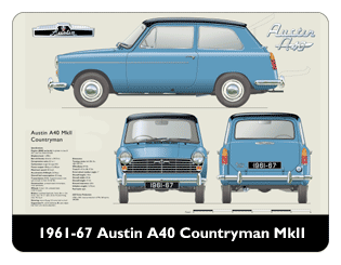 Austin A40 Mk2 Countryman 1961-67 Mouse Mat
